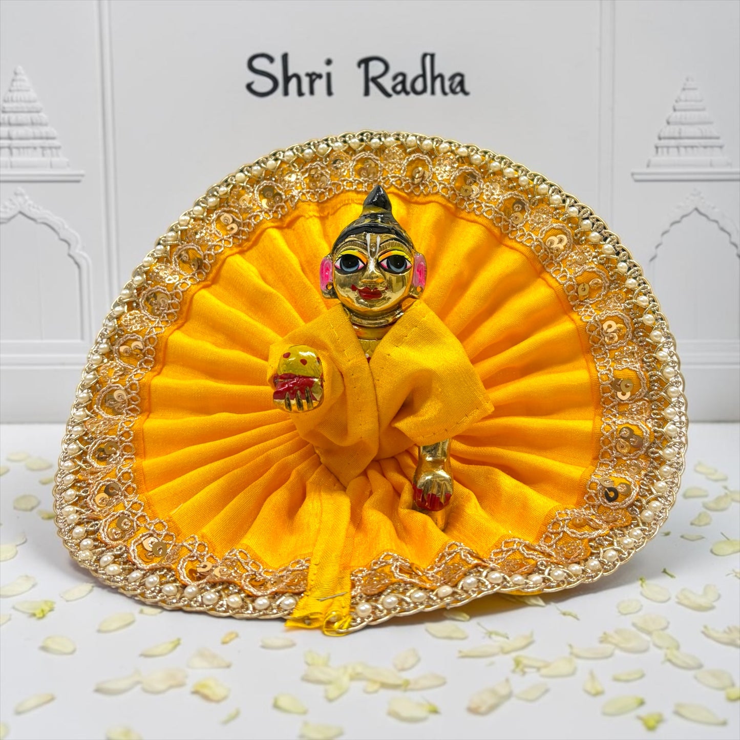 Premium Royal Zari Border Laddu Gopal Ji Poshak SP-I63