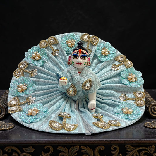 Elegant Pearl Blossom Laddu Gopal Ji Poshak – SP-H96