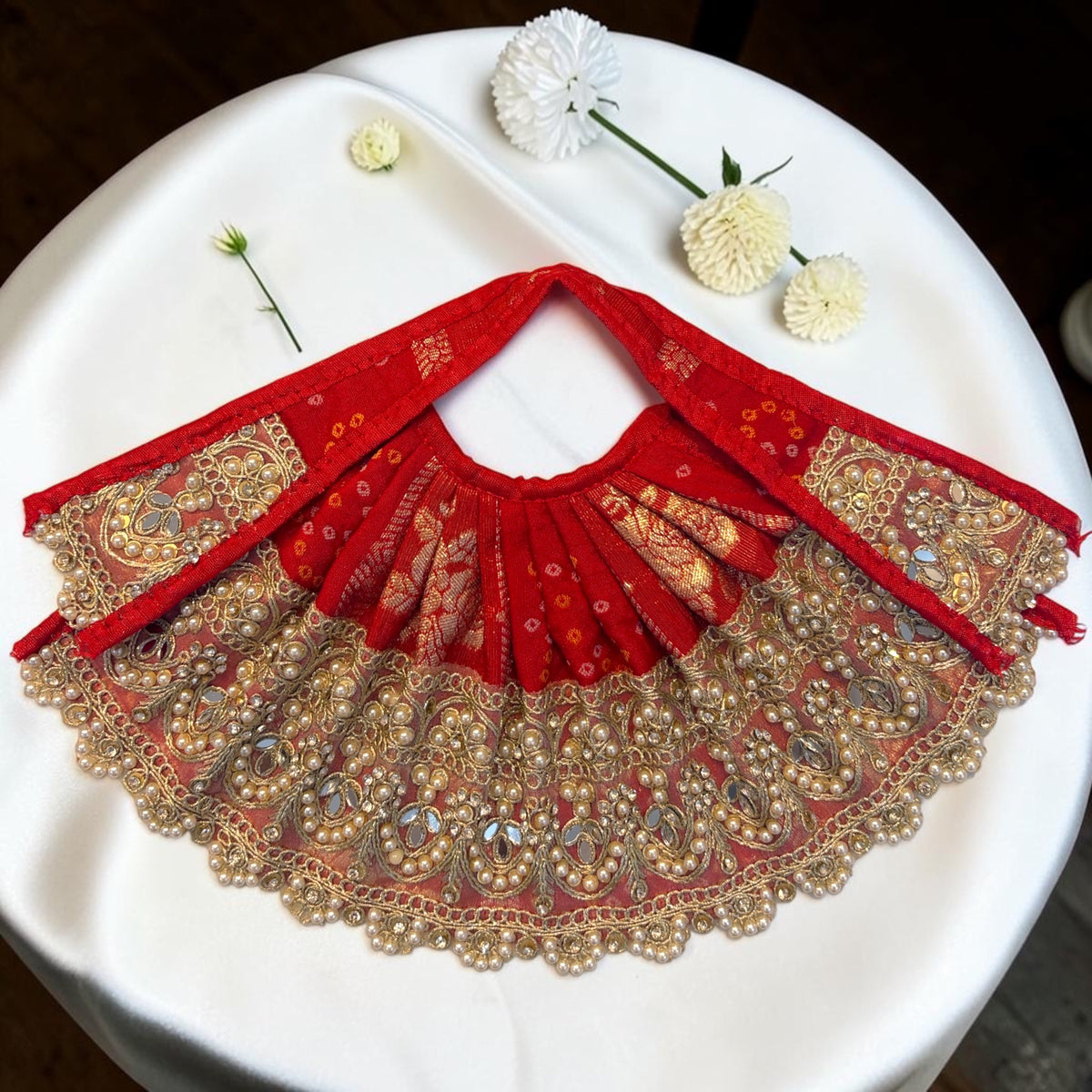 Mata Rani Navratri Special Bandhani Lehnga Patka Set (SP-170) 🔱✨