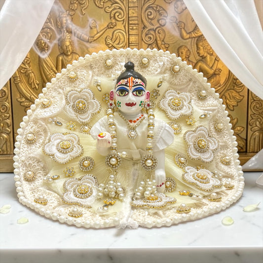 Janmashtami Special Premium Pearl-Embellished Laddu Gopal Ji Heavy Poshak SP-I05