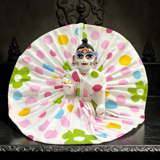 Premium Cotton Summer Laddu Gopal Ji Poshak with Attached Choli 9082