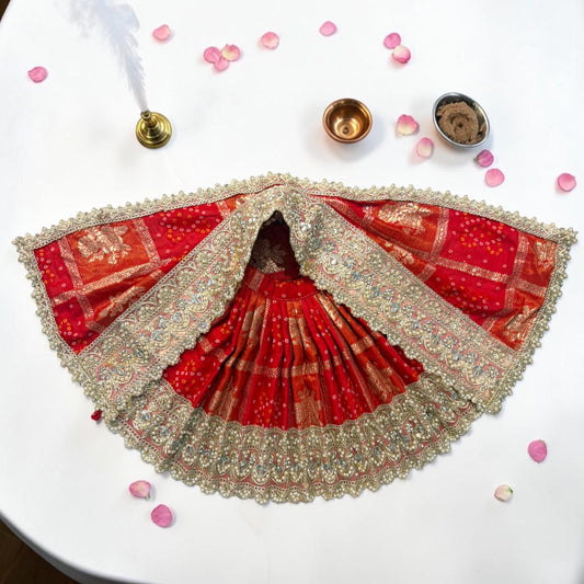 Mata Rani Navratri Special 3-Piece Bandhani Durga Set (SP-170) 🔱✨
