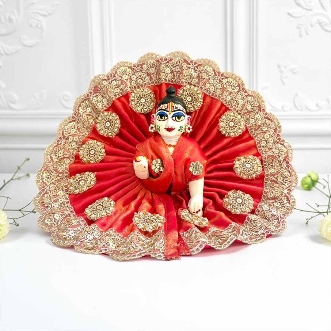 Laddu Gopal Ji dress SP-196 - back view | Shri Poshak, Mathura