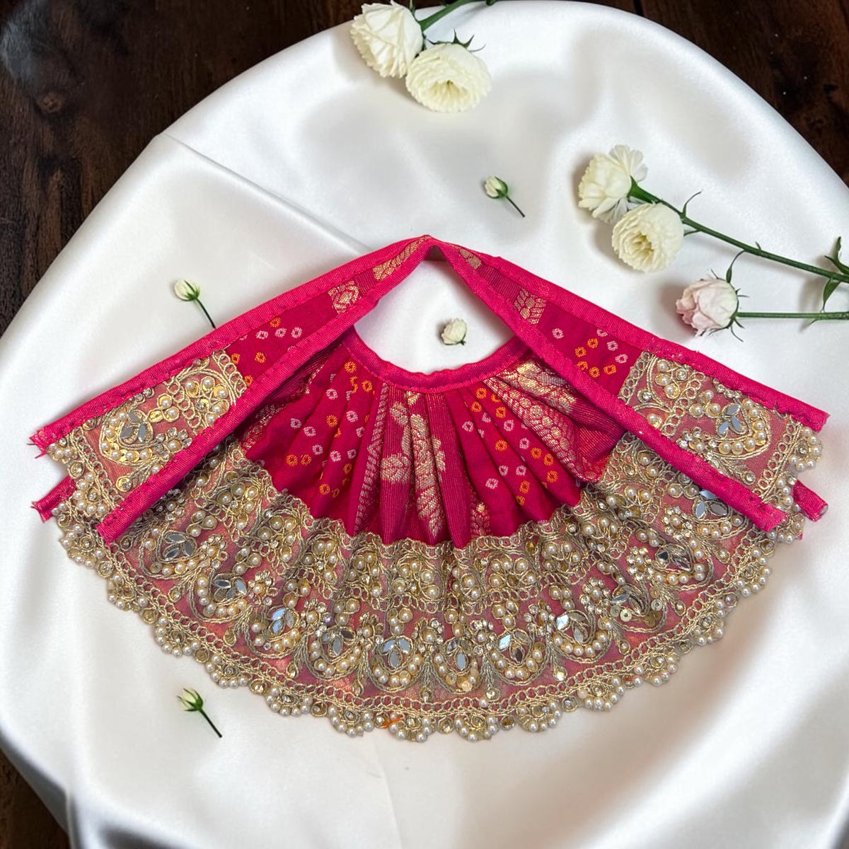 Mata Rani Navratri Special Bandhani Lehnga Patka Set (SP-170) 🔱✨