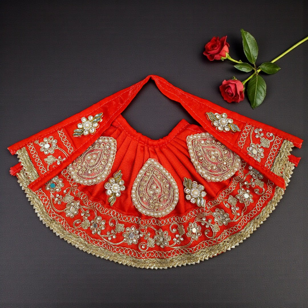 Premium Lehnga Patka For Mata Rani Intricate With Royal Pearl SP-H28