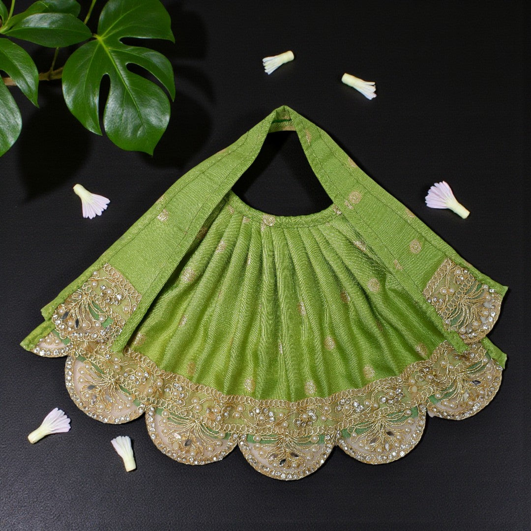 Premium Silk-Finish SP-H36 Lehnga Patka for Mata Rani