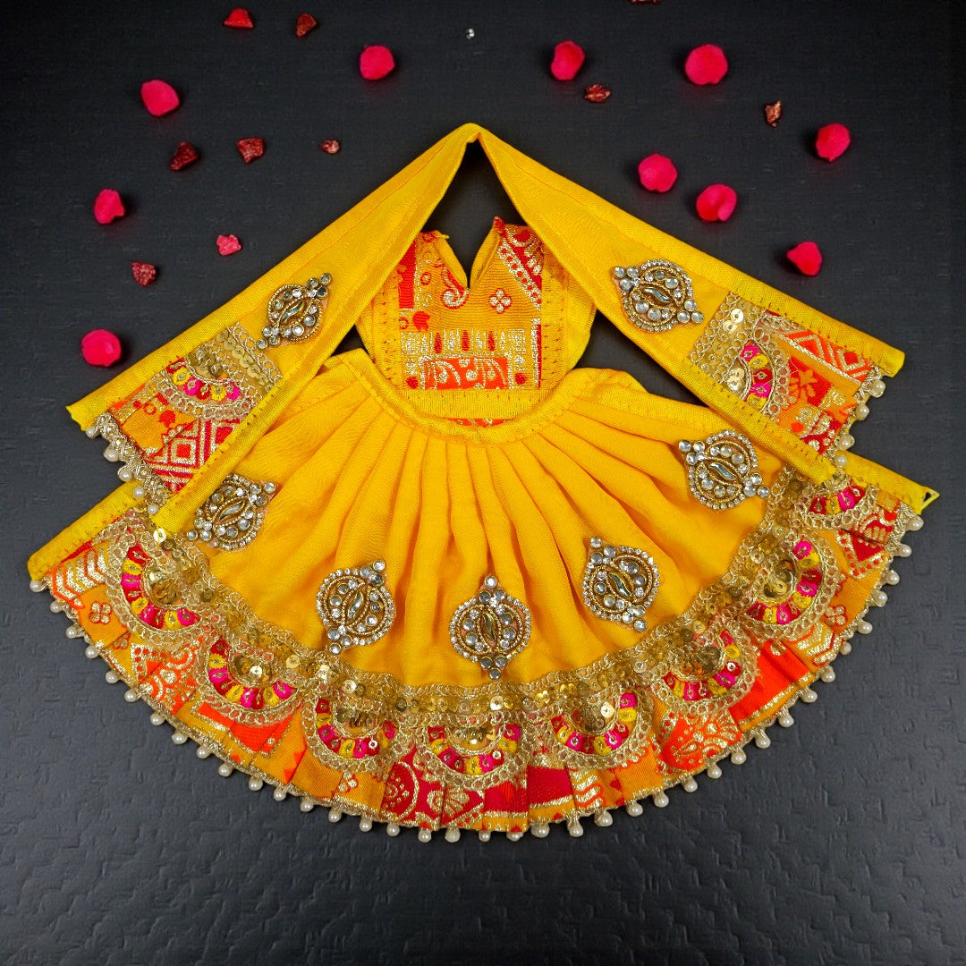 Royal Banarasi Border 3-Piece Lehenga Set SP-G99