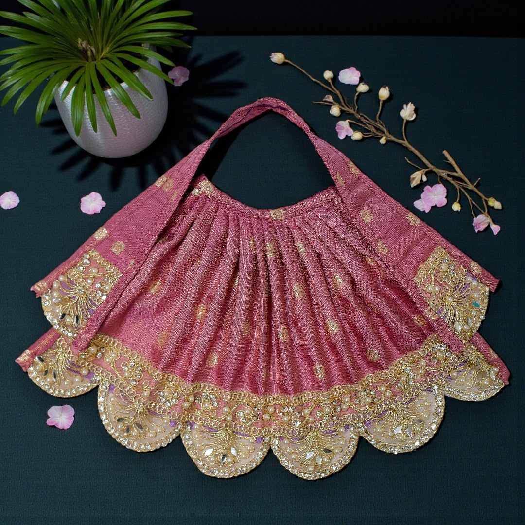 Premium Silk-Finish SP-H36 Lehnga Patka for Mata Rani