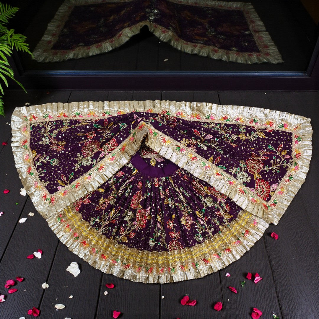 🌸Premium Floral Embroidery Durga Set SP-H59 🌸
