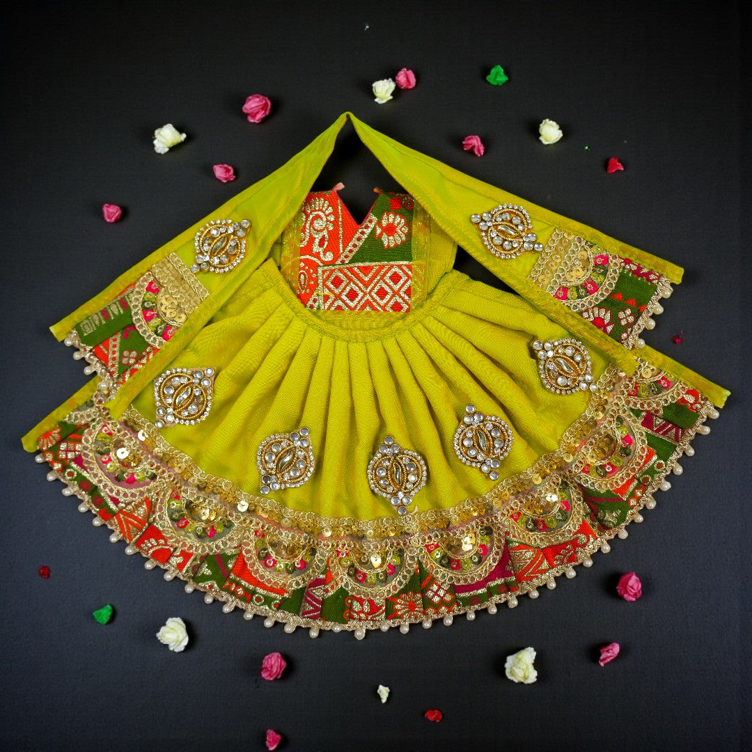 Royal Banarasi Border 3-Piece Lehenga Set SP-G99