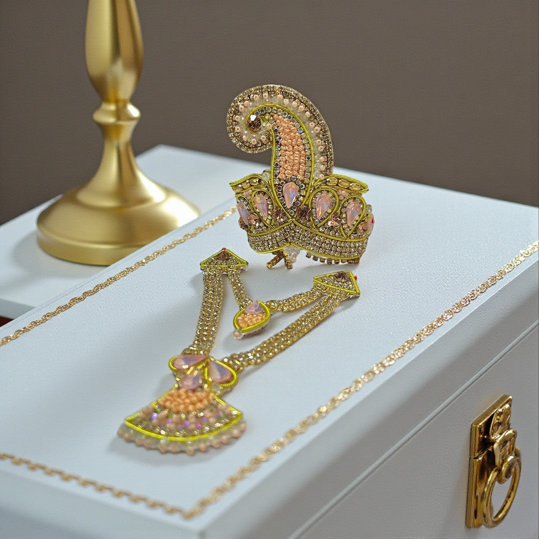 👑 Jardogi Radha Krishna Premium Shringar Set SP-4454👑
