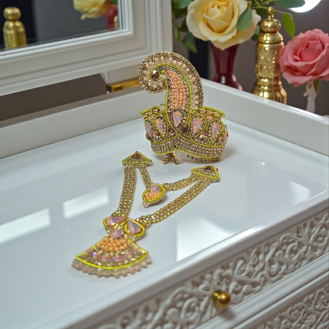 👑 Jardogi Radha Krishna Premium Shringar Set SP-4454👑