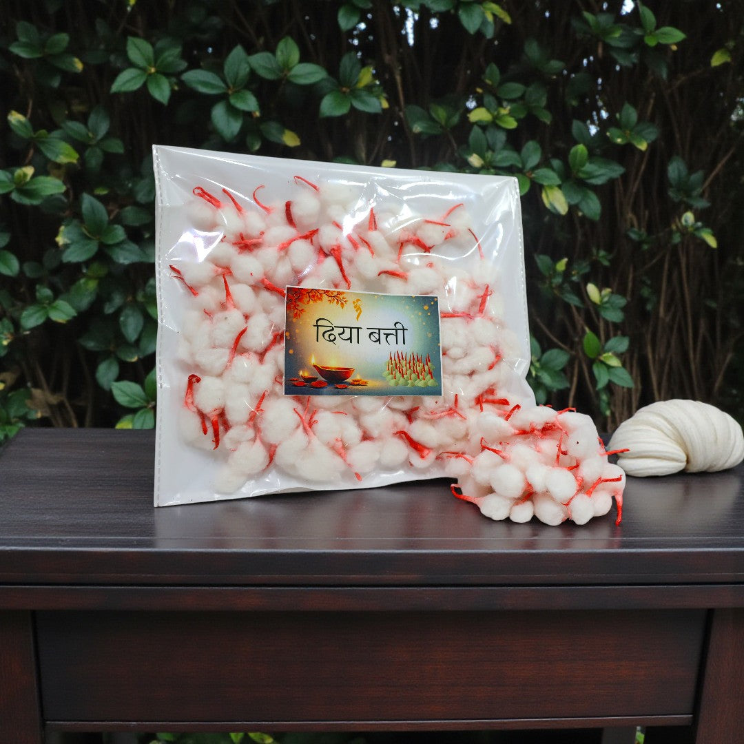 Shri Poshak – Premium Cotton Diya Batti 🪔