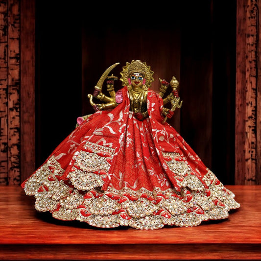 Premium Red Lehnga Patka  SP-G80