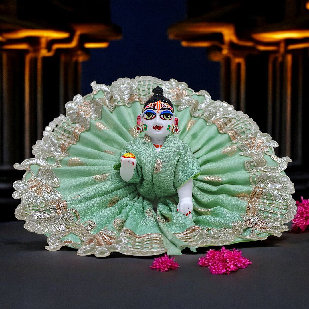Divine Peacock Grace Laddu Gopal Ji Poshak SP-G76