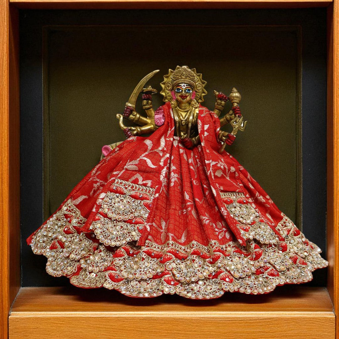 Premium Red Lehnga Patka  SP-G80